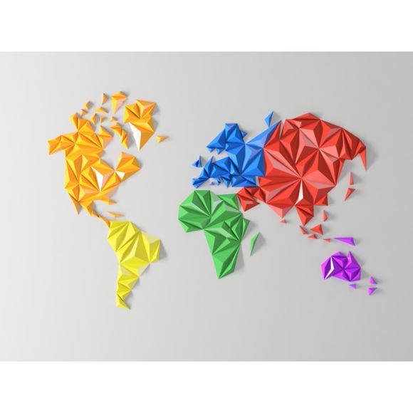 DGEmily World Map Wall ArtLarge-Scale Wall DecorCustom Sizes!!